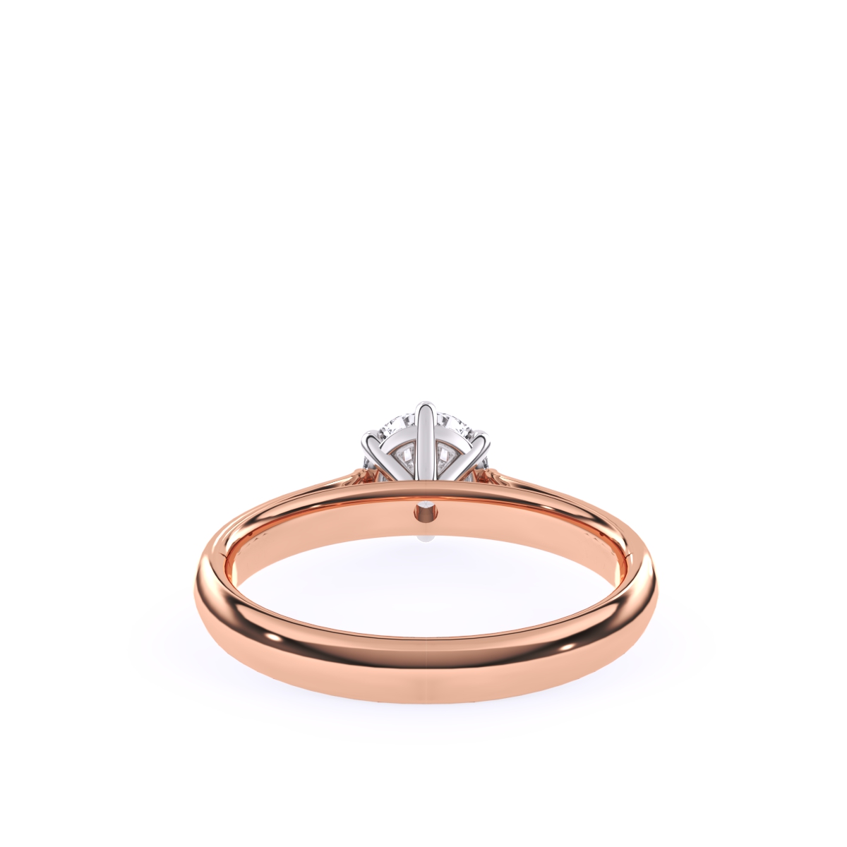 Classic Lab Grown Round Diamond Solitaire Ring